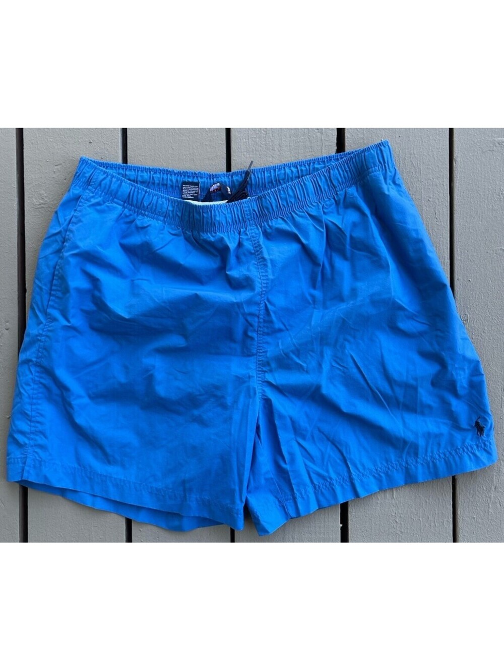 Vintage Polo Ralph Lauren Swim Trunks Shorts Men XL Blue Swimwear Bottoms Logo